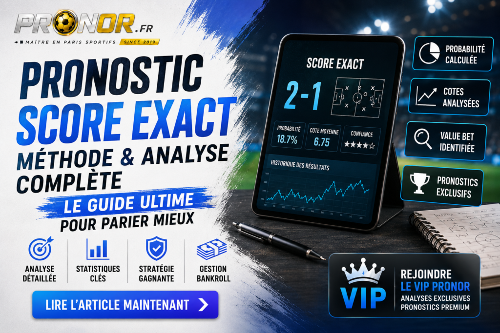 Pronostic score exact 100 fiable aujourd&rsquo;hui : analyse foot