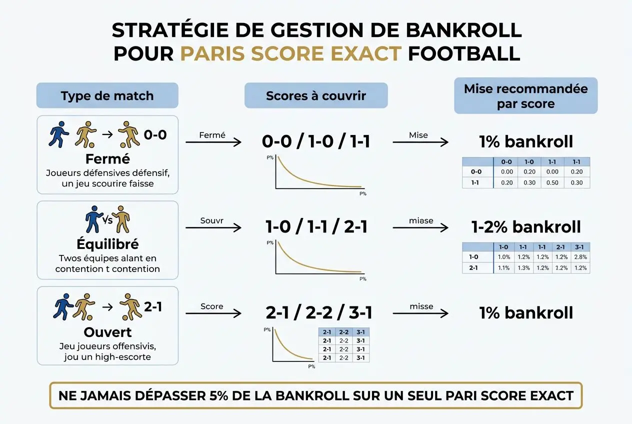 Pronostic score exact 100 fiable aujourd’hui : overview stratégique de gestion de Bankroll pour Paris score exact football.