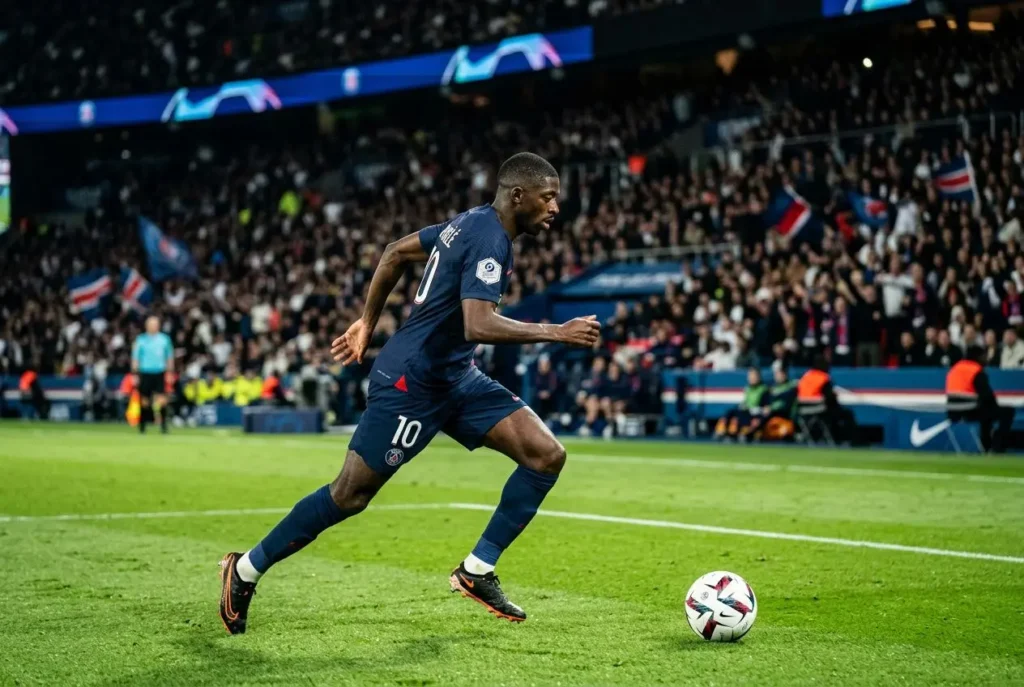 Ousmane dembélé footballeur : biographie, club PSG et palmarès