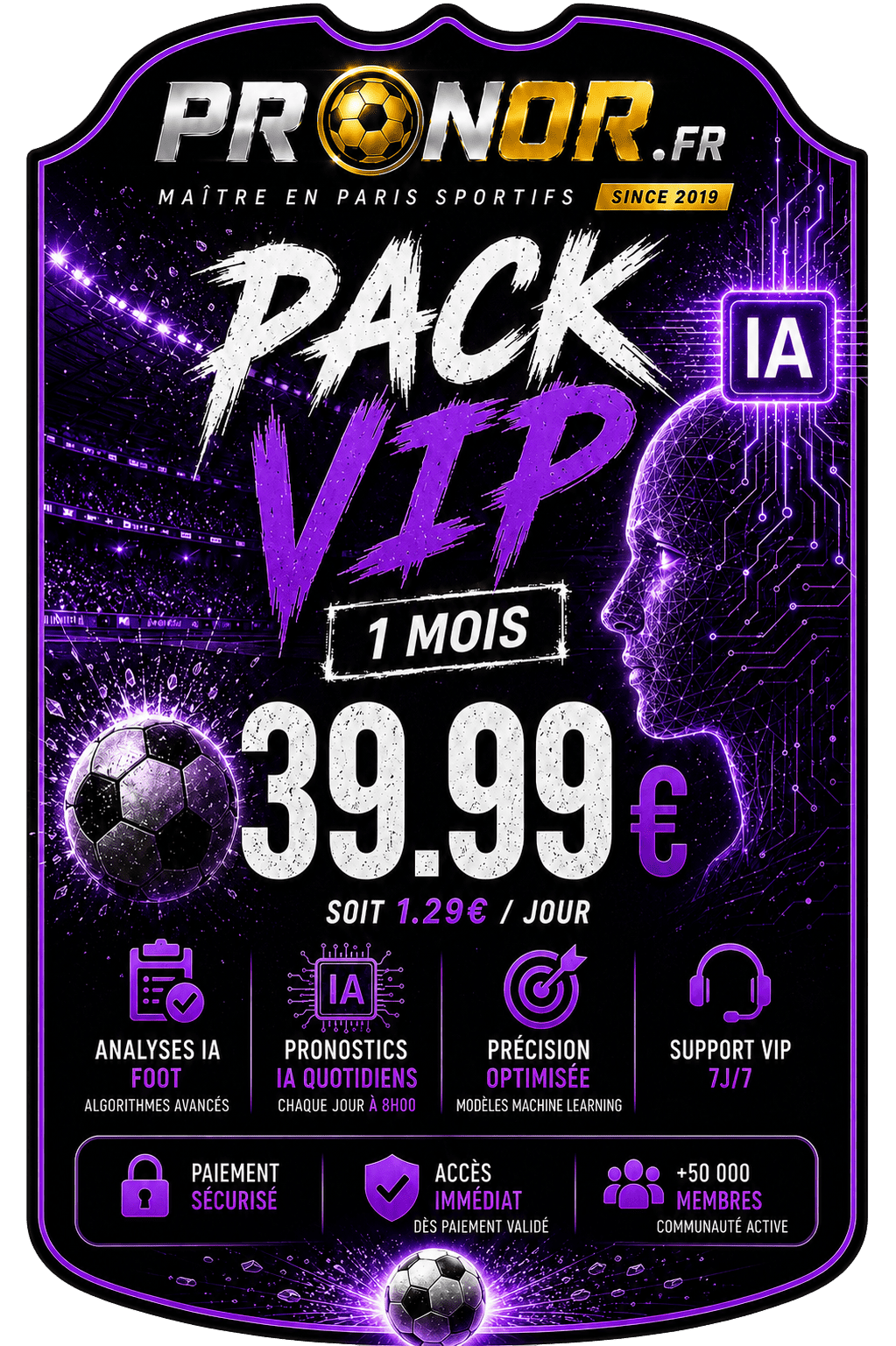 PACK V.I.P IA - 1 MOIS