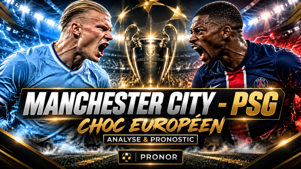 Manchester City – PSG : analyse, statistiques, compositions et pronostic