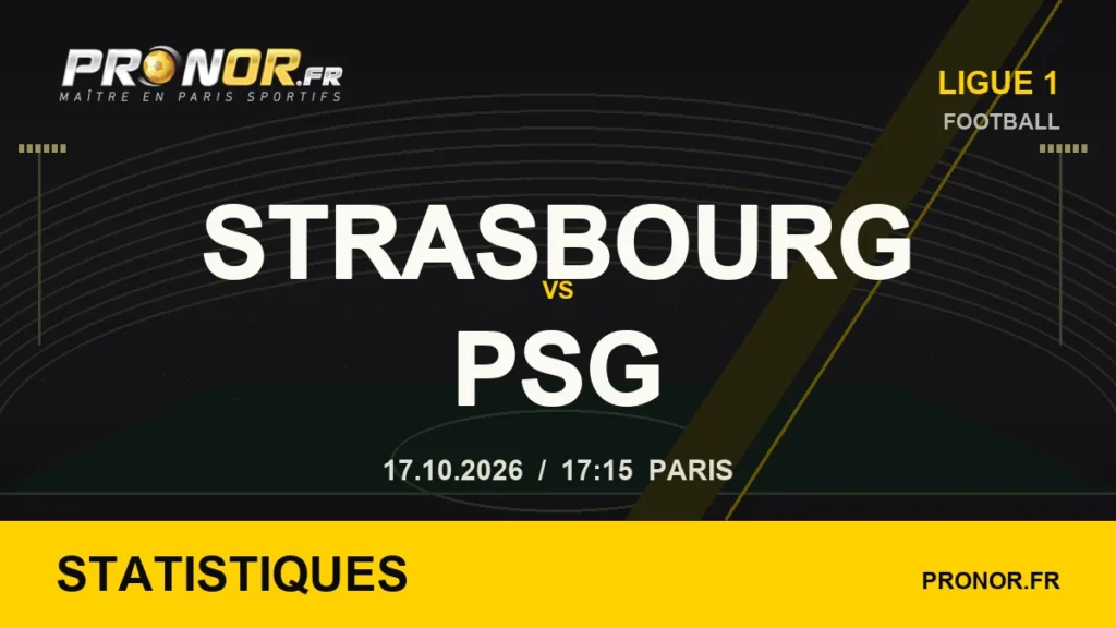 Strasbourg – PSG : statistiques et comparaison des formes